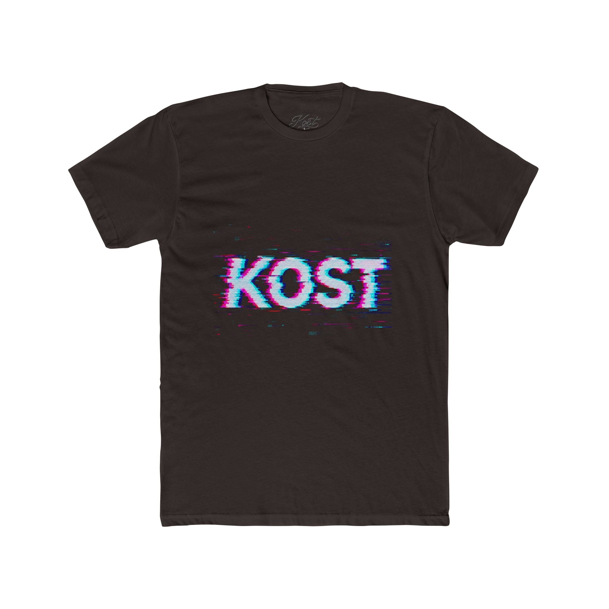 KOST Glitch Graphic Tee — Retro Vaporwave Logo T-Shirt