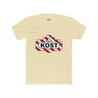 KOST Logo Tee — Retro Candy-Stripe Graphic T-Shirt