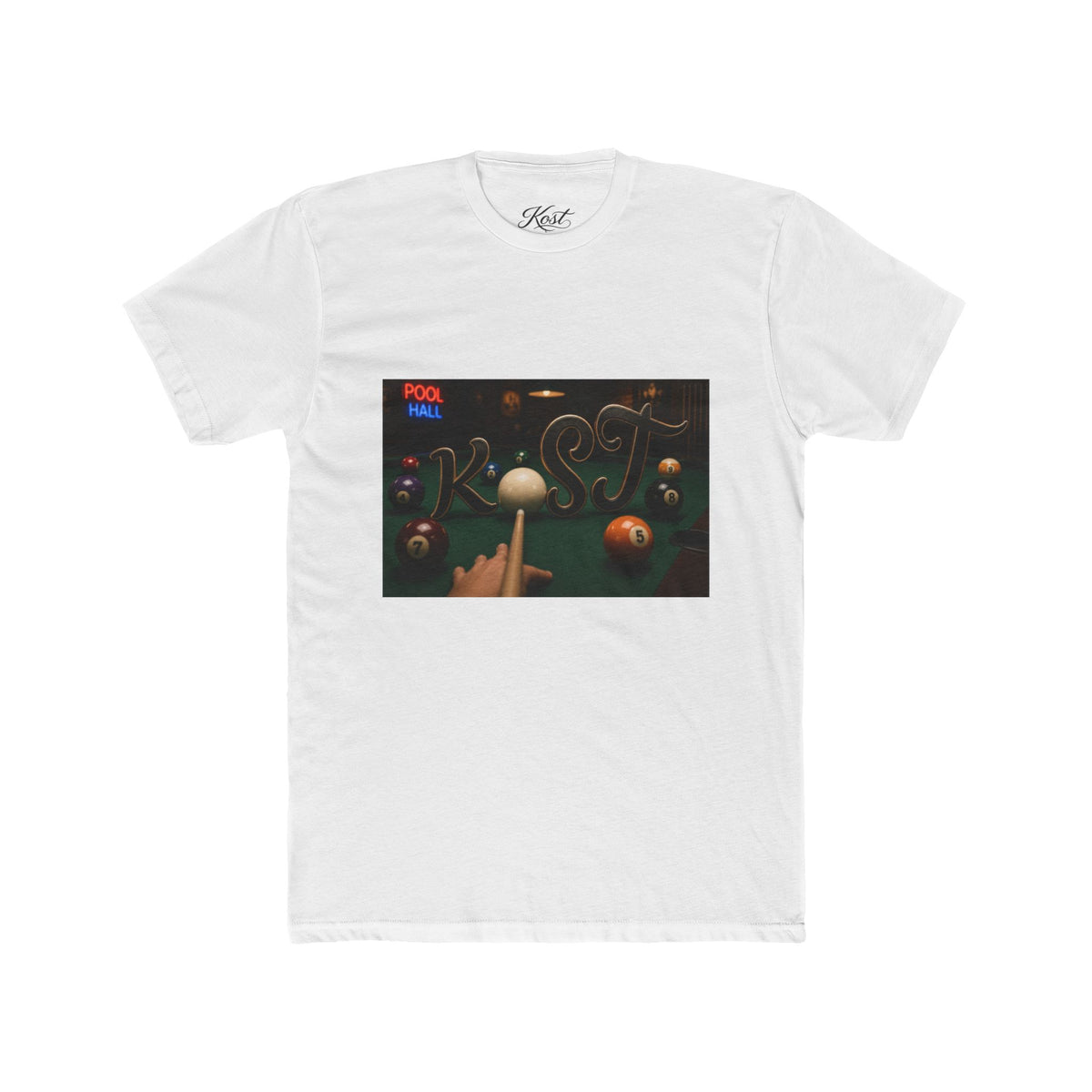 Pool Hall Vibes Tee — Retro Billiards Graphic T-Shirt
