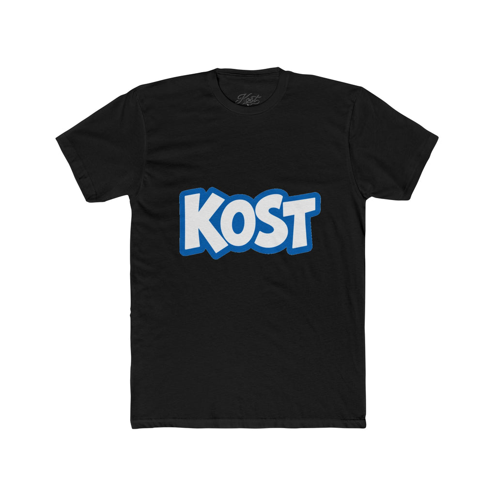 KOST Logo Tee - Bold Blue Graphic Cotton T-Shirt