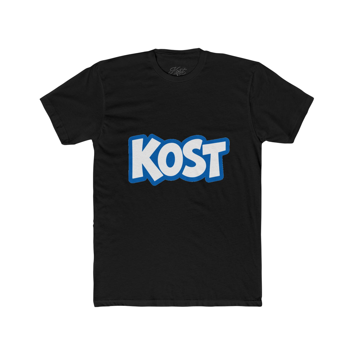 KOST Logo Tee - Bold Blue Graphic Cotton T-Shirt