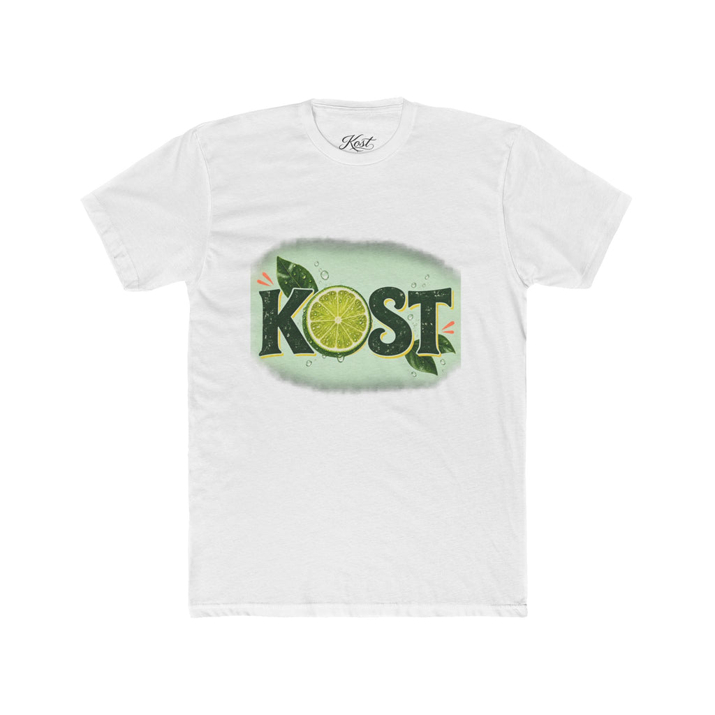 KOST Lime Graphic Cotton T-Shirt