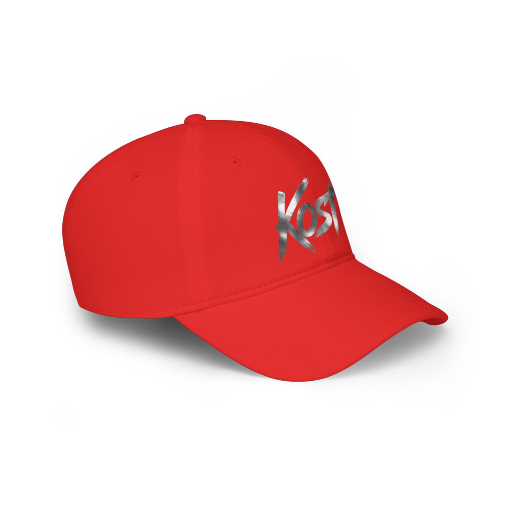 Kest Script Logo Baseball Cap — Red Low-Profile Hat