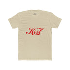 Kost Script Tee — Vintage Red Logo Cotton T-Shirt