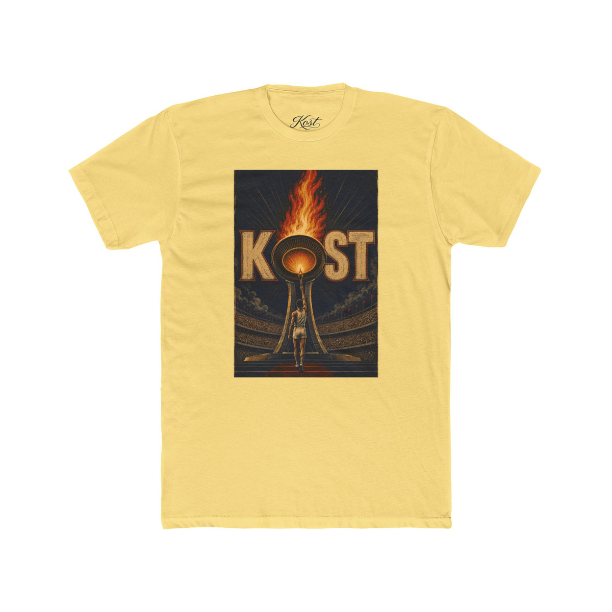 KOST Vintage Torch Tee — Retro Flame Graphic T-Shirt