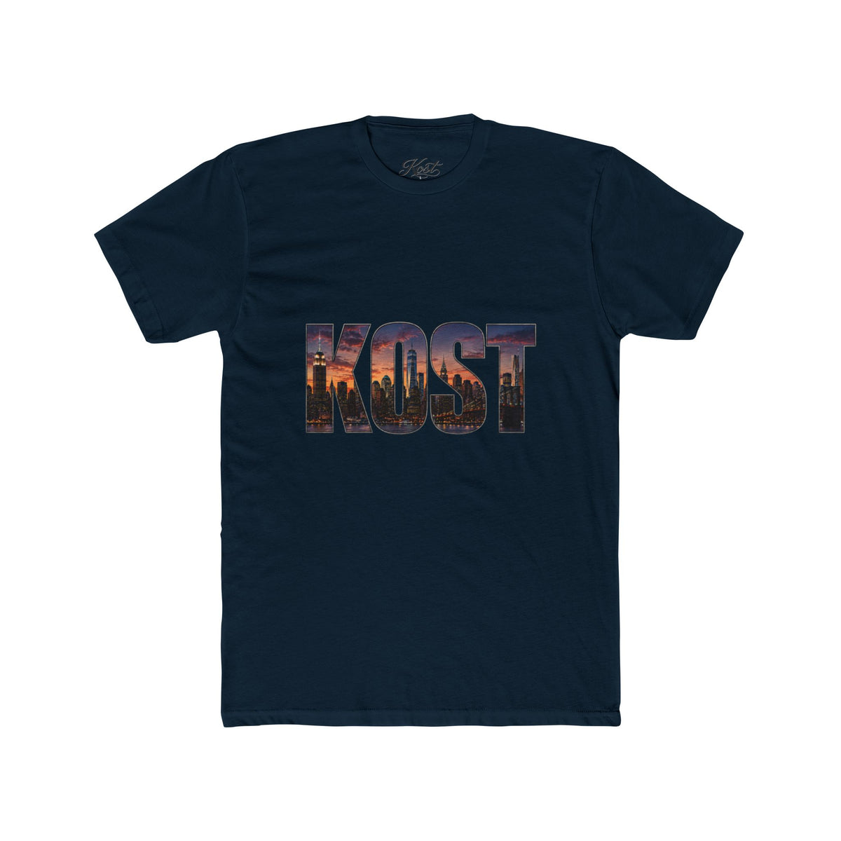 KOST Cityscape Tee — 'KOST' Skyline Graphic Crewneck