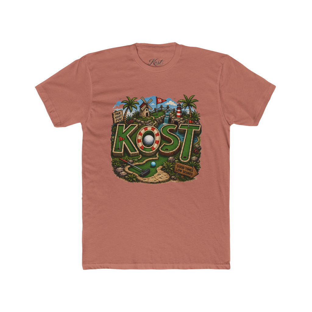 KOST Golf Course Graphic Tee — Vintage Island Mini Golf Design