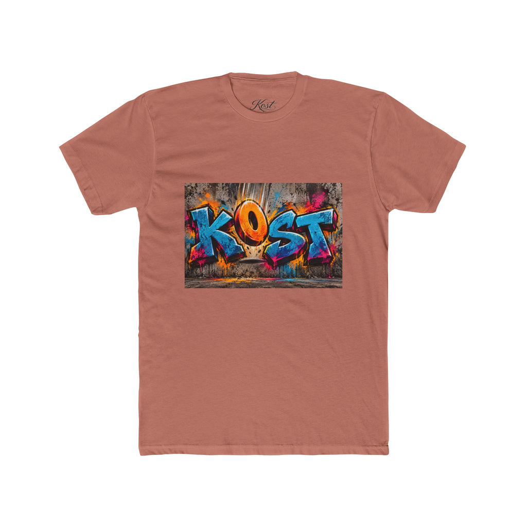 Graffiti 'KOST' Crew Tee — Colorful Urban Street Art T-Shirt