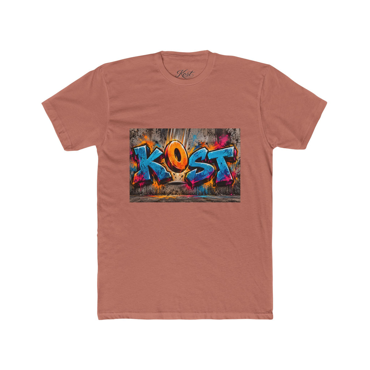 Graffiti 'KOST' Crew Tee — Colorful Urban Street Art T-Shirt