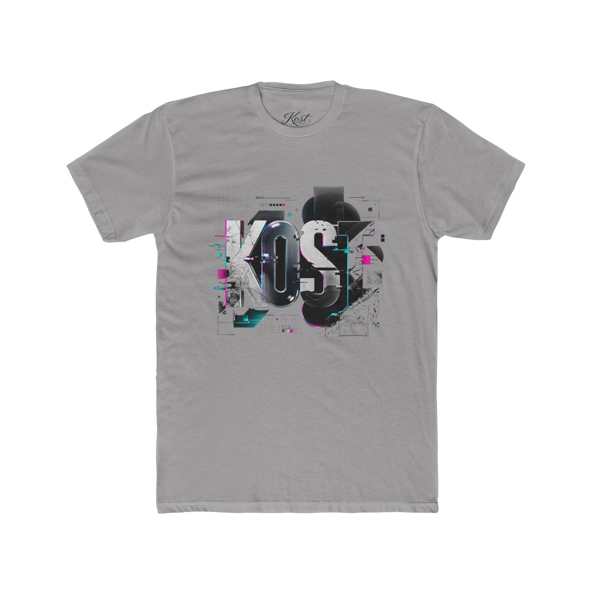 KOSÉ Graphic Tee — Glitch Typography Crew Shirt