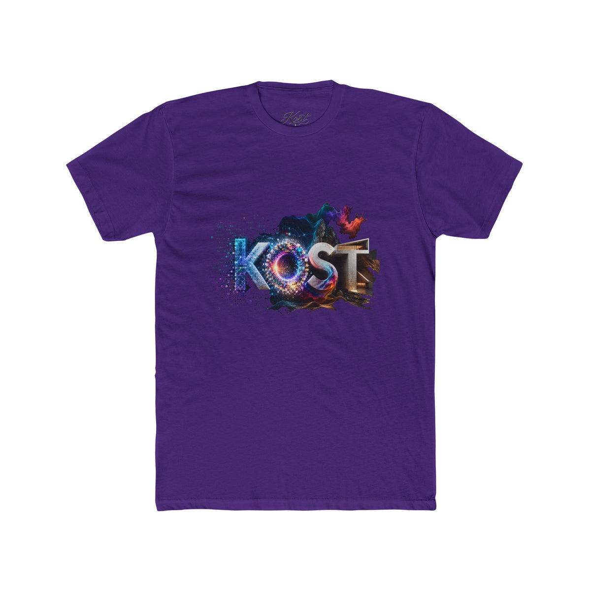 KOST Retro Galaxy Graphic Tee — Cosmic Lettering Crewneck