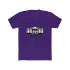 White Tee with White House Illustration and "KOST" Script – Patriotic Graphic T-Shirt