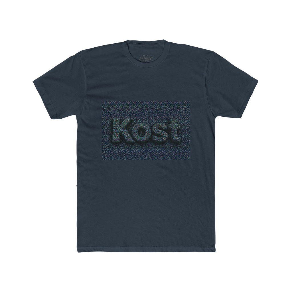 Kost Embroidered Logo Tee — Minimalist Cotton Crew T‑Shirt