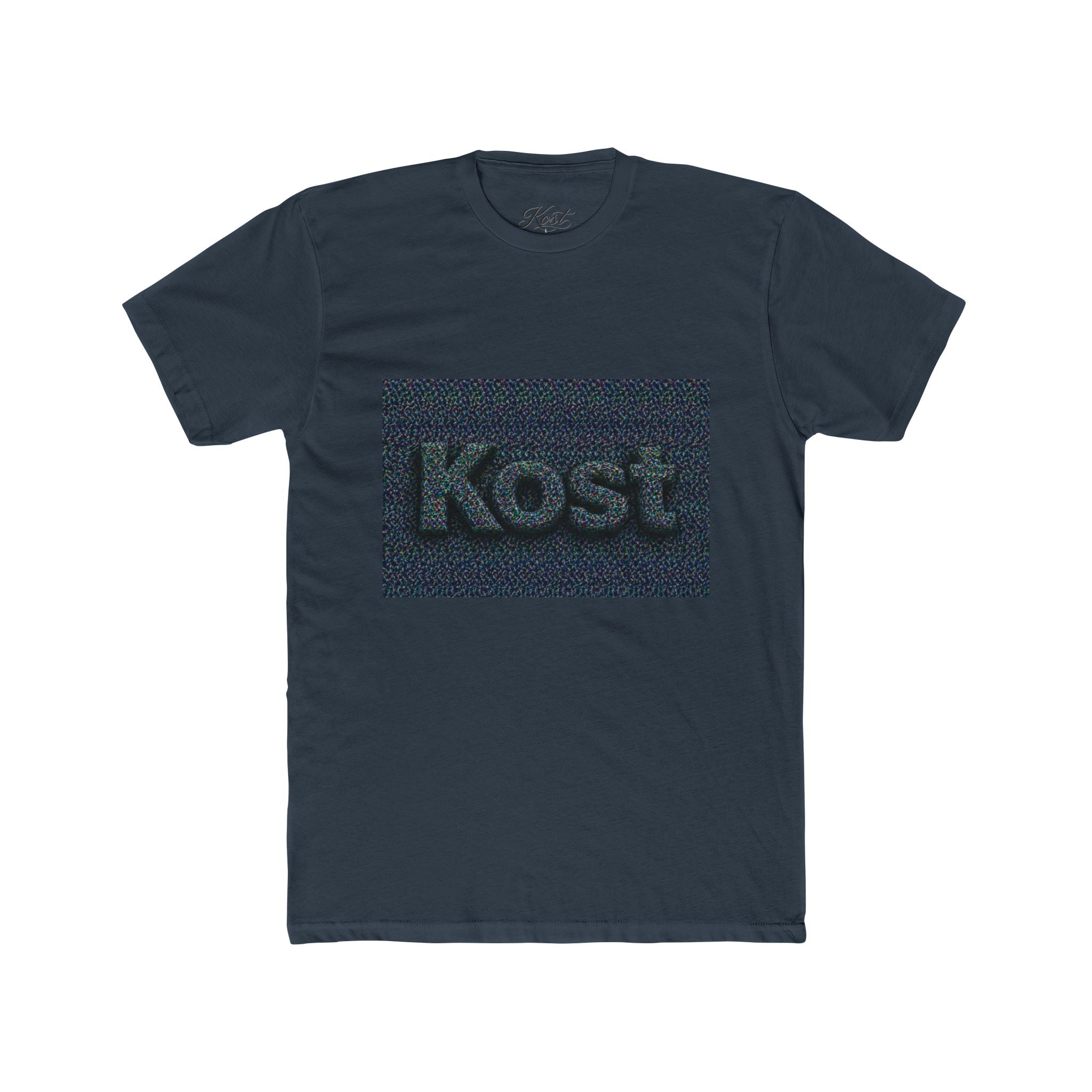 Kost Embroidered Logo Tee — Minimalist Cotton Crew T‑Shirt