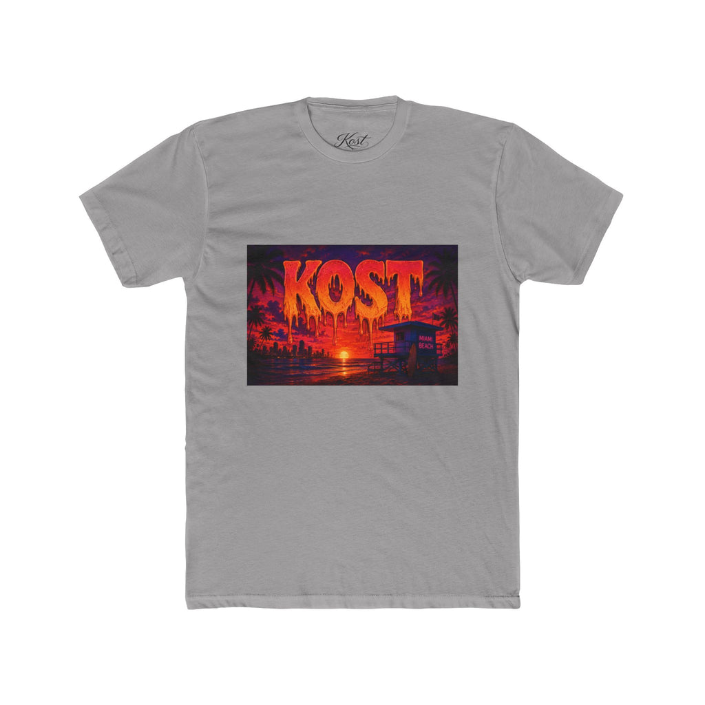 KOST Sunset Beach Tee — Vintage Tropical Sunset Graphic T-Shirt