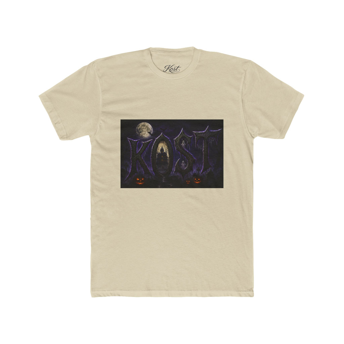 Halloween Forest Tee — Haunted Moonlight Pumpkin Horror Graphic T-Shirt