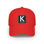 KOST Square Logo Baseball Cap – Low Profile Red Hat