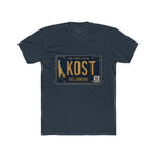 Delaware License Plate Tee — KOST Vintage State Plate T‑Shirt