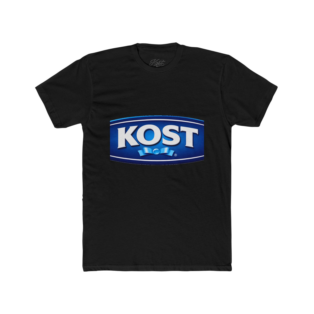 KOST Logo Crewneck T‑Shirt — Vintage Blue Brand Graphic Tee