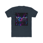 KOSY Neon Geometric Graphic T-Shirt