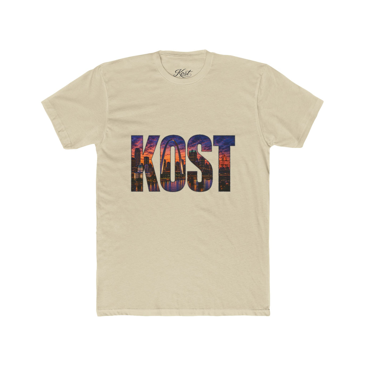 KOST Cityscape Graphic Tee — Urban Skyline Lettering T-Shirt