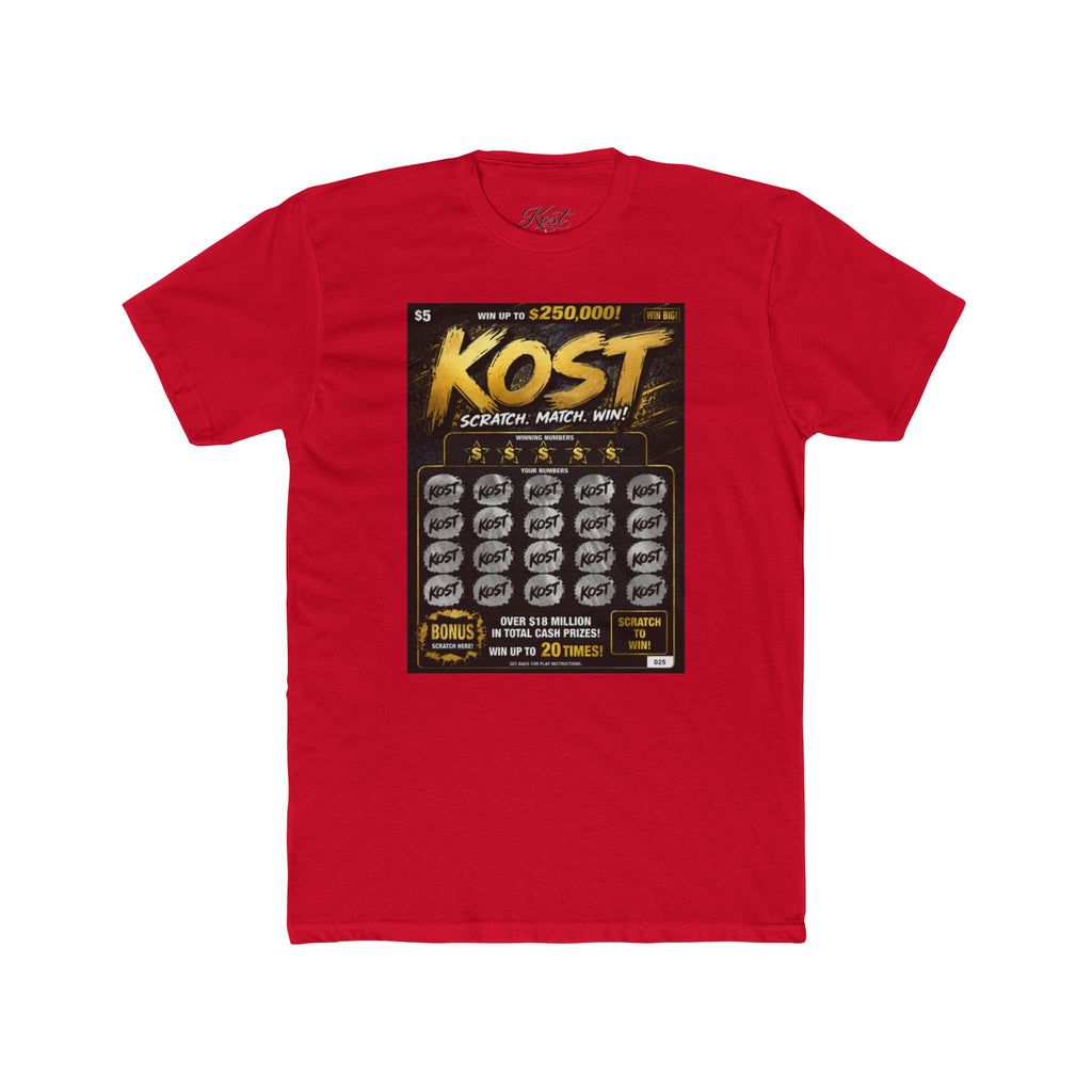 KOST Lottery Scratch-Off Tee — Vintage Game Ticket Graphic T-Shirt