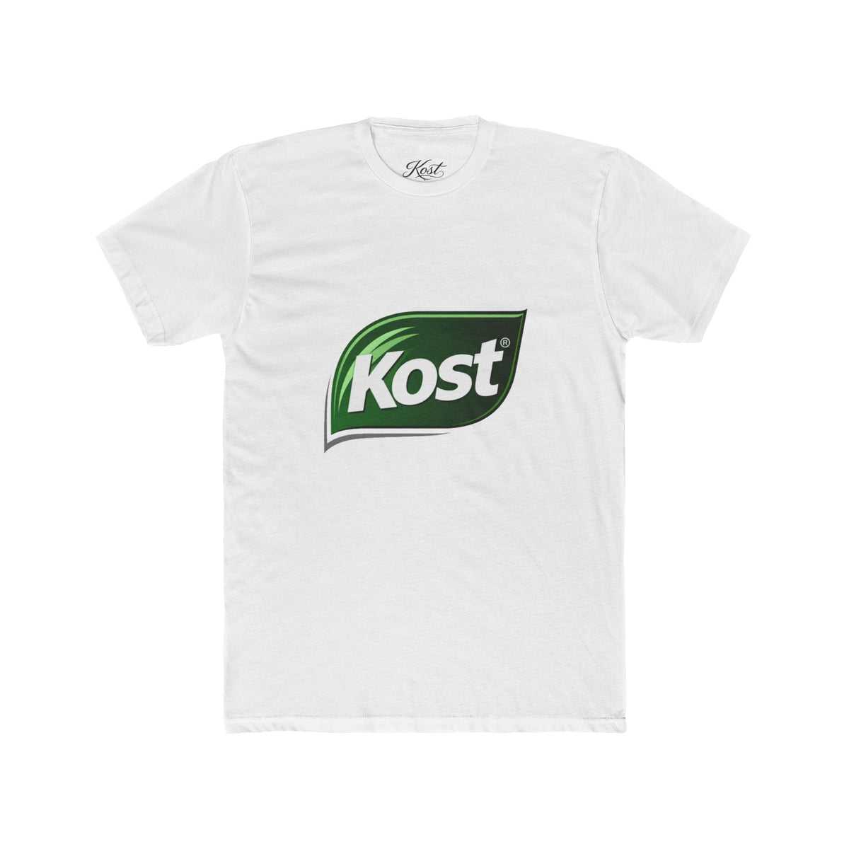 Kost Leaf Logo T-Shirt — Casual Green Logo Tee