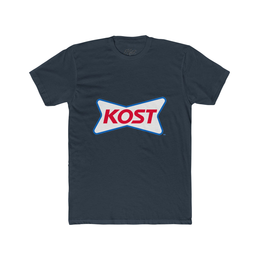 KOST Logo Tee — Retro Red & Blue Graphic T-Shirt