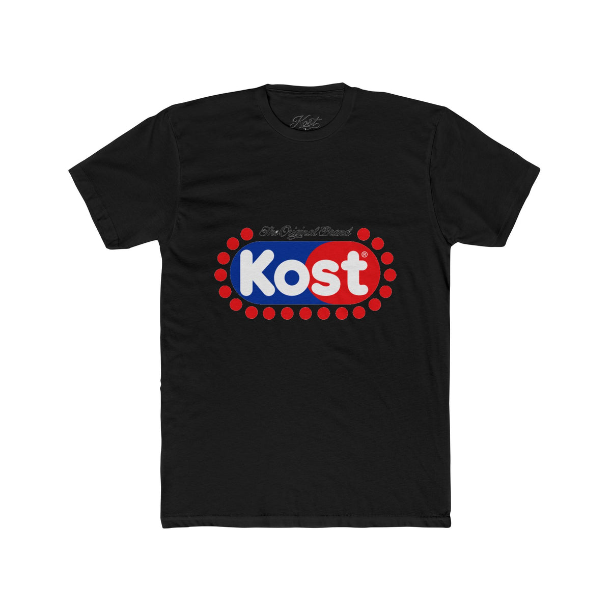 Kost Logo Tee — Retro Red & Blue Graphic T-Shirt