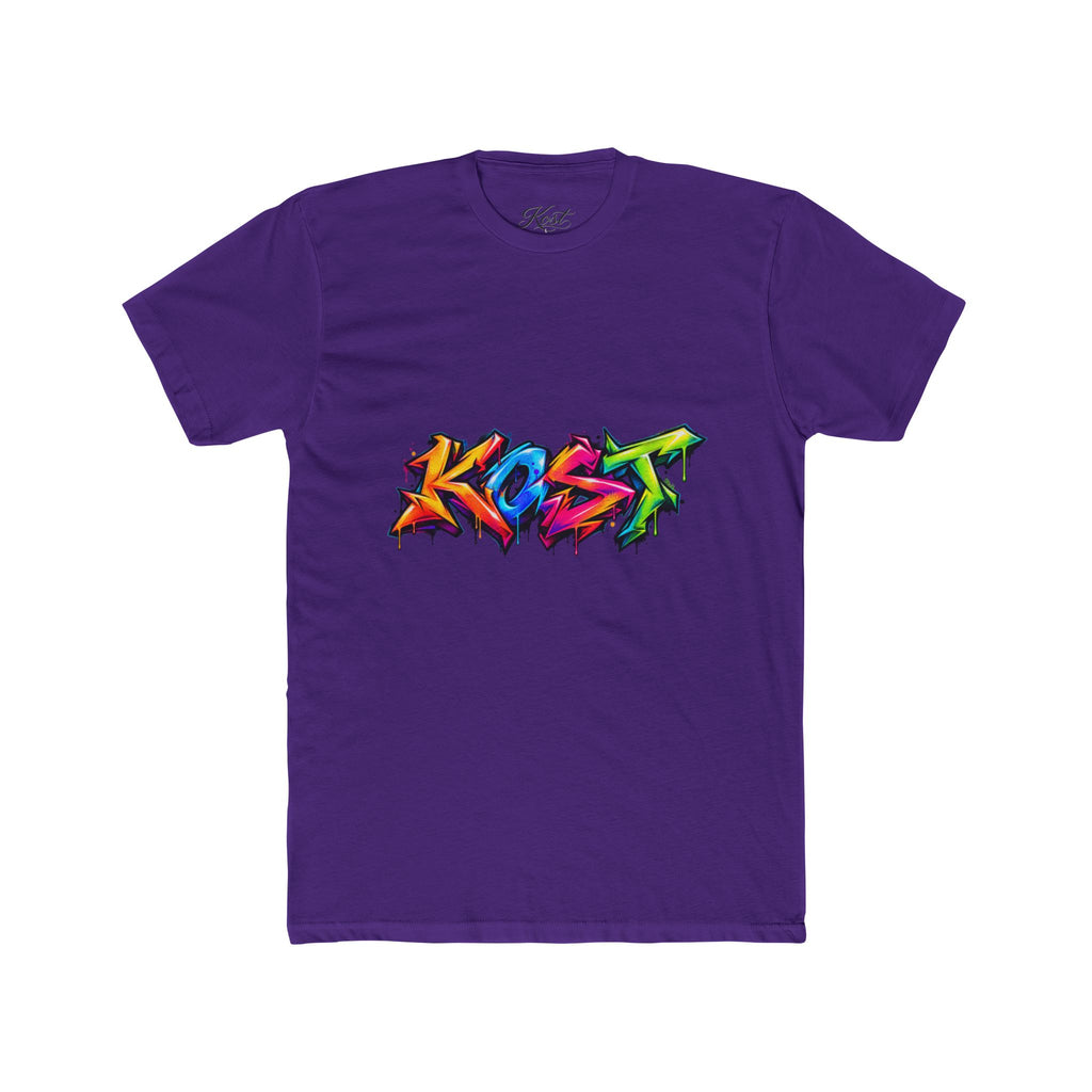 Graffiti 'Kost' Tee – Colorful Street Art Crew Neck T-Shirt