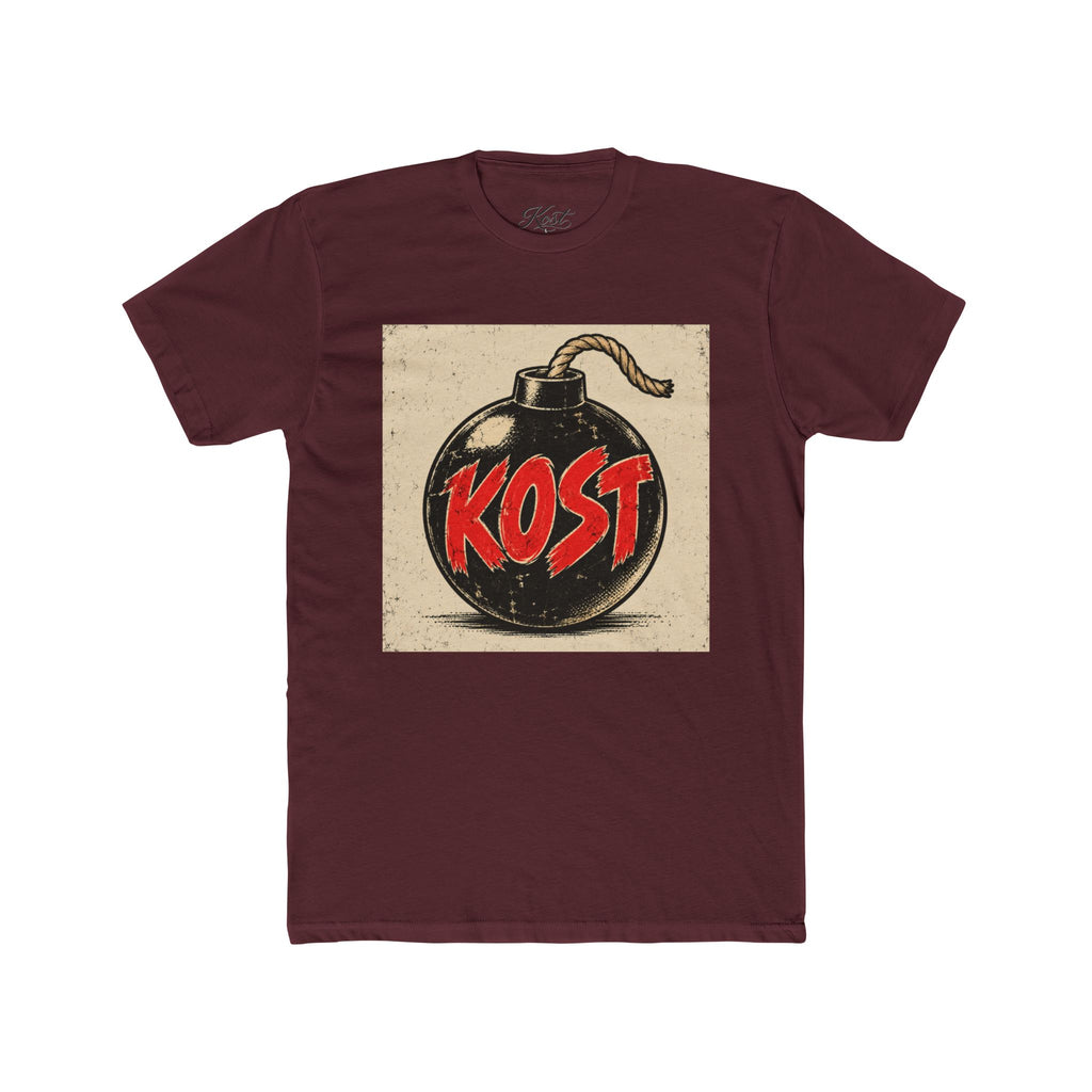 Bomb Graphic T‑Shirt — "KOST" Retro Punk Logo Tee