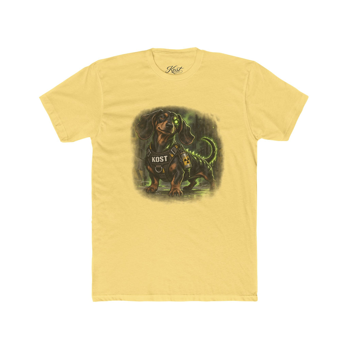 K9 Dachshund Guardian Tee — 'K9ST' Neon Dog Lover T-Shirt