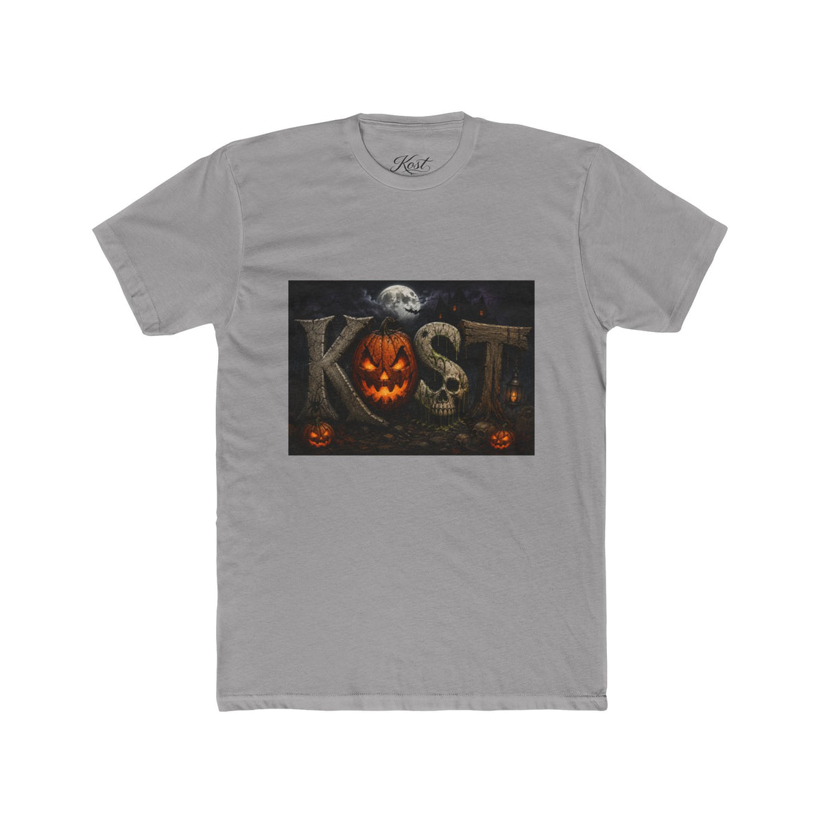 Halloween Pumpkin Skull Tee — KST Jack-O'-Lantern Graphic T-Shirt