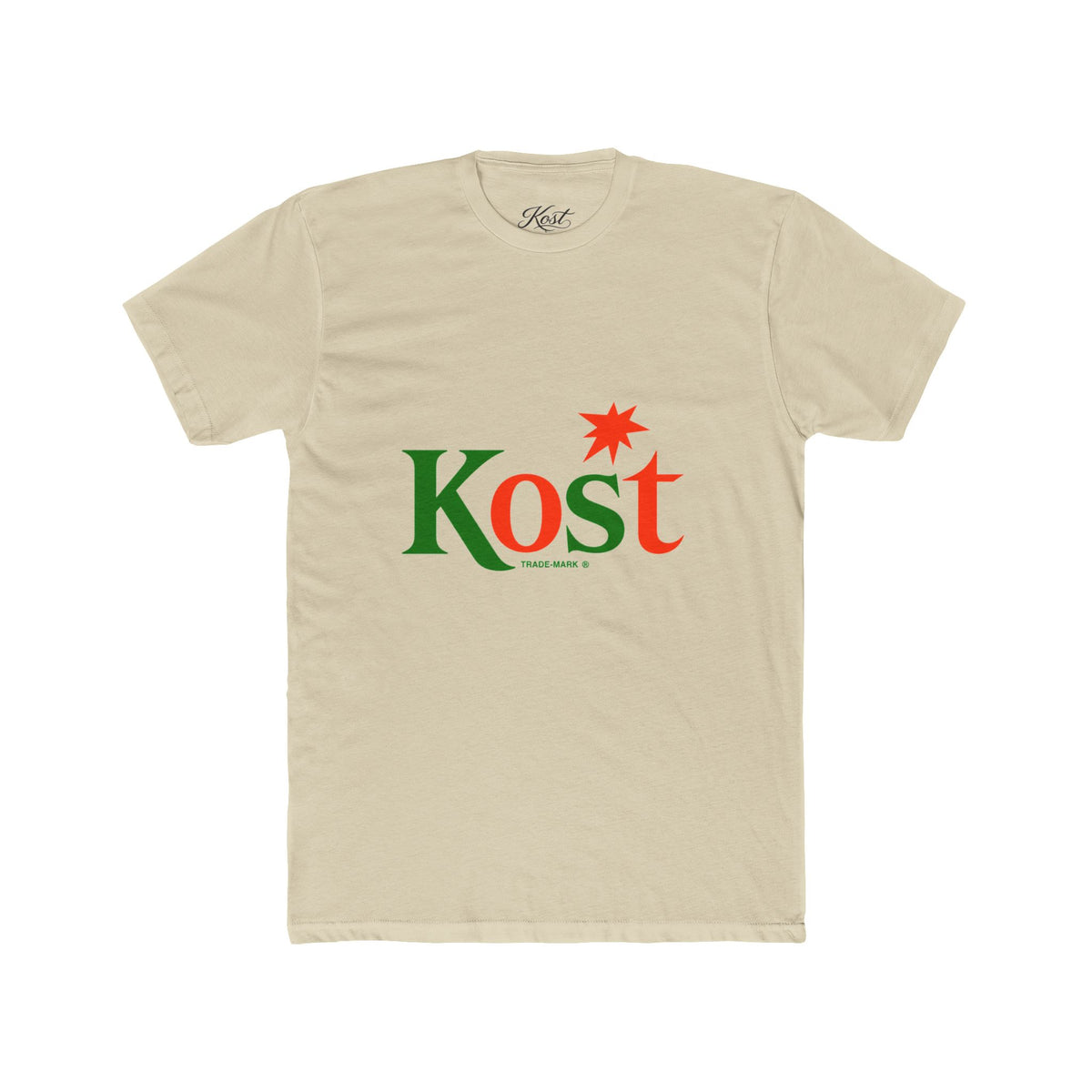 Kost Logo Tee — Retro Green & Red Graphic T-Shirt