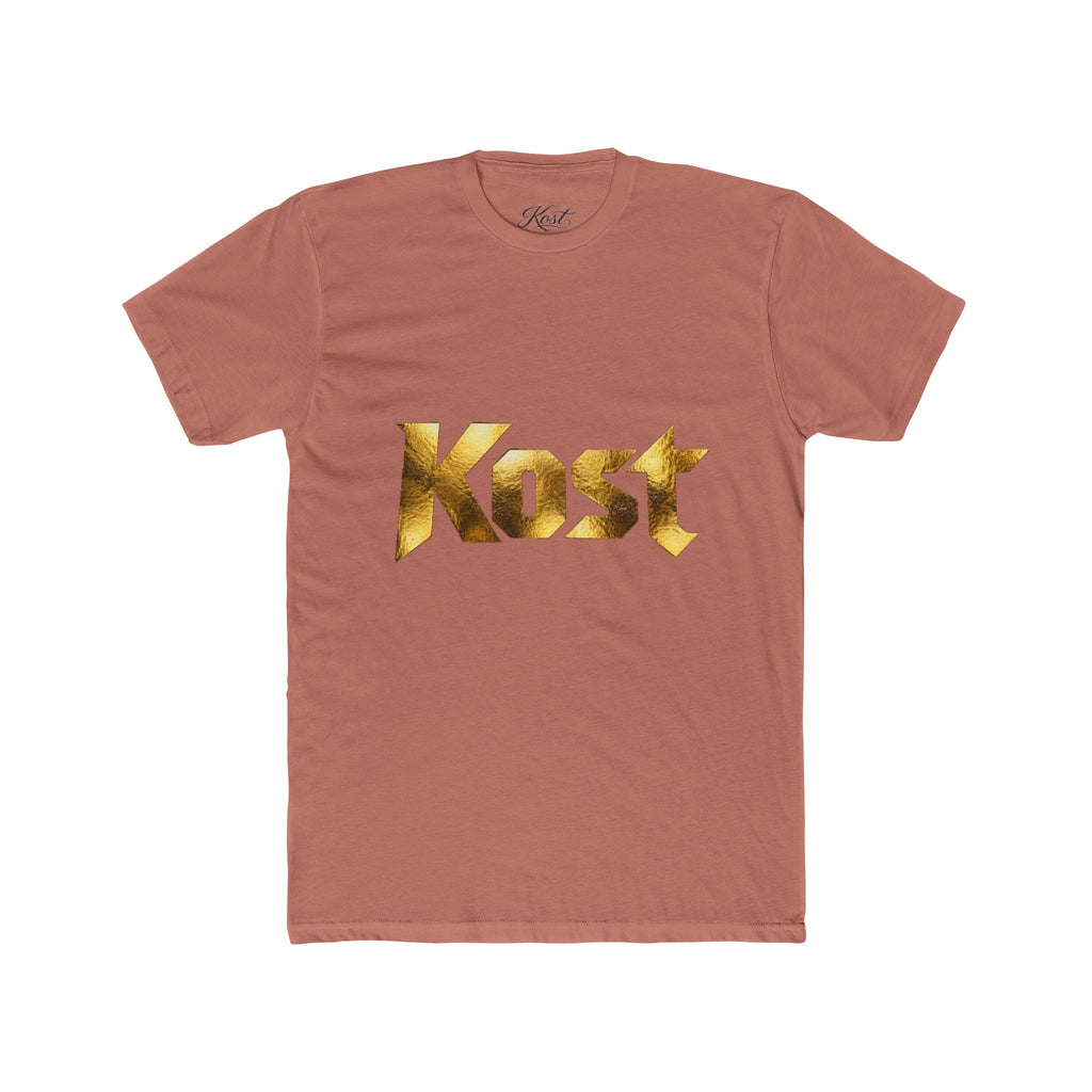 Kost Gold Logo Tee — Metallic Typography Graphic T-Shirt