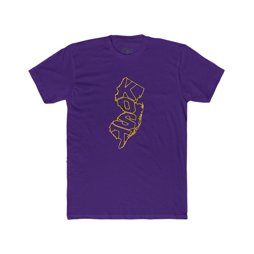 New Jersey 'KOSO' Map Tee — Vintage Gold State Graphic T-Shirt
