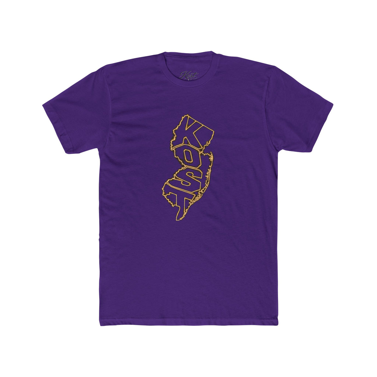 New Jersey 'KOSO' Map Tee — Vintage Gold State Graphic T-Shirt