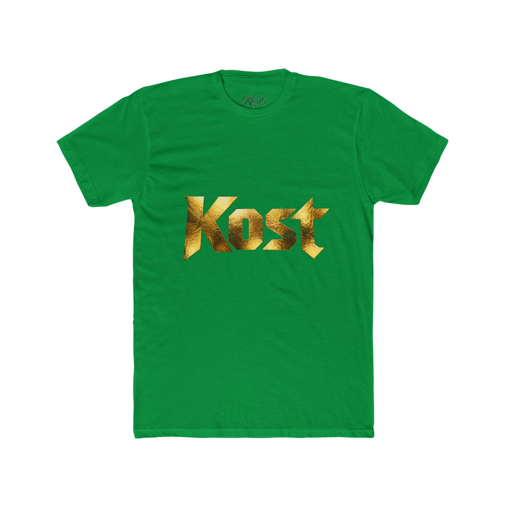 Kost Gold Logo Tee — Metallic Typography Graphic T-Shirt