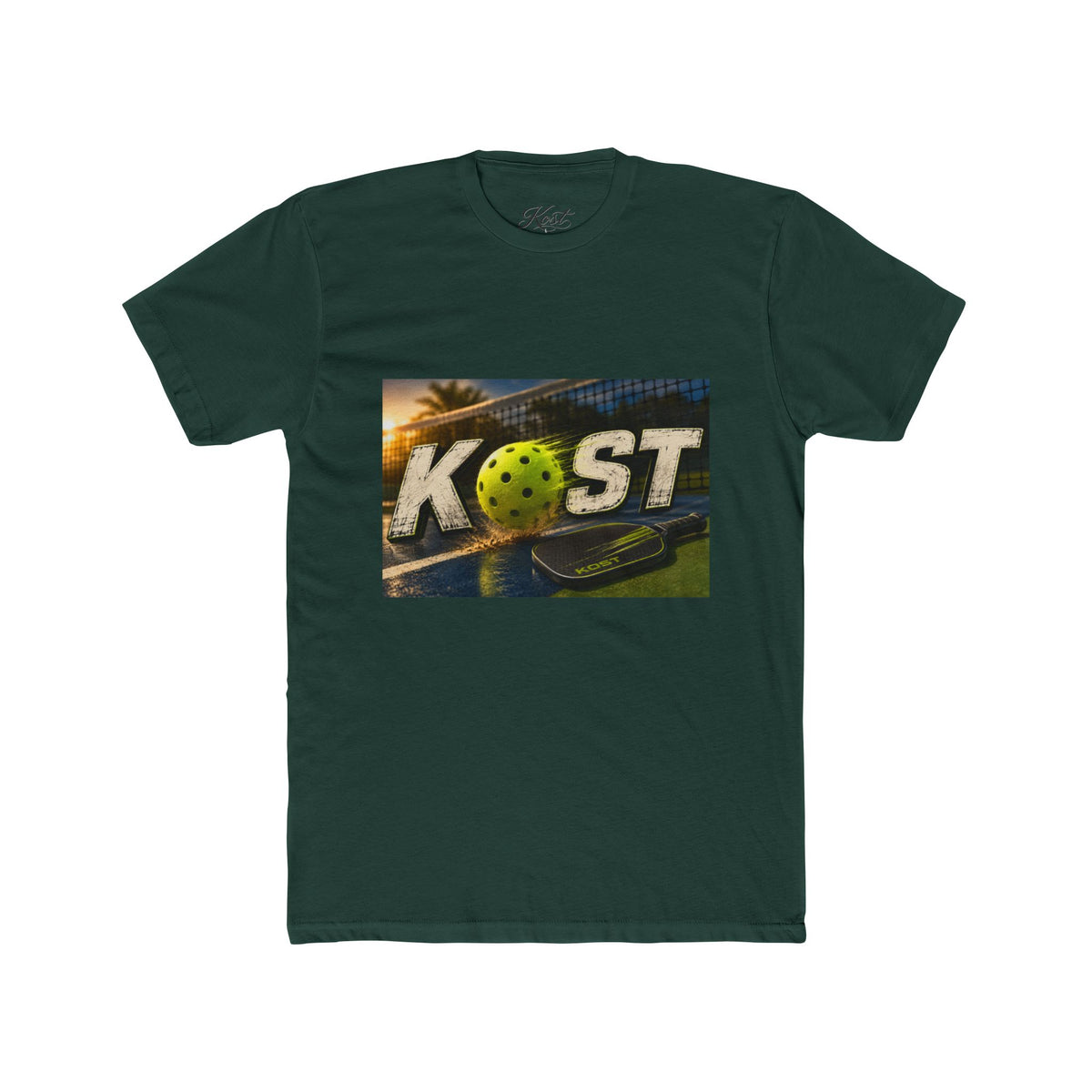 Pickleball Coast Graphic Tee — "COAST" Sunset Court Design
