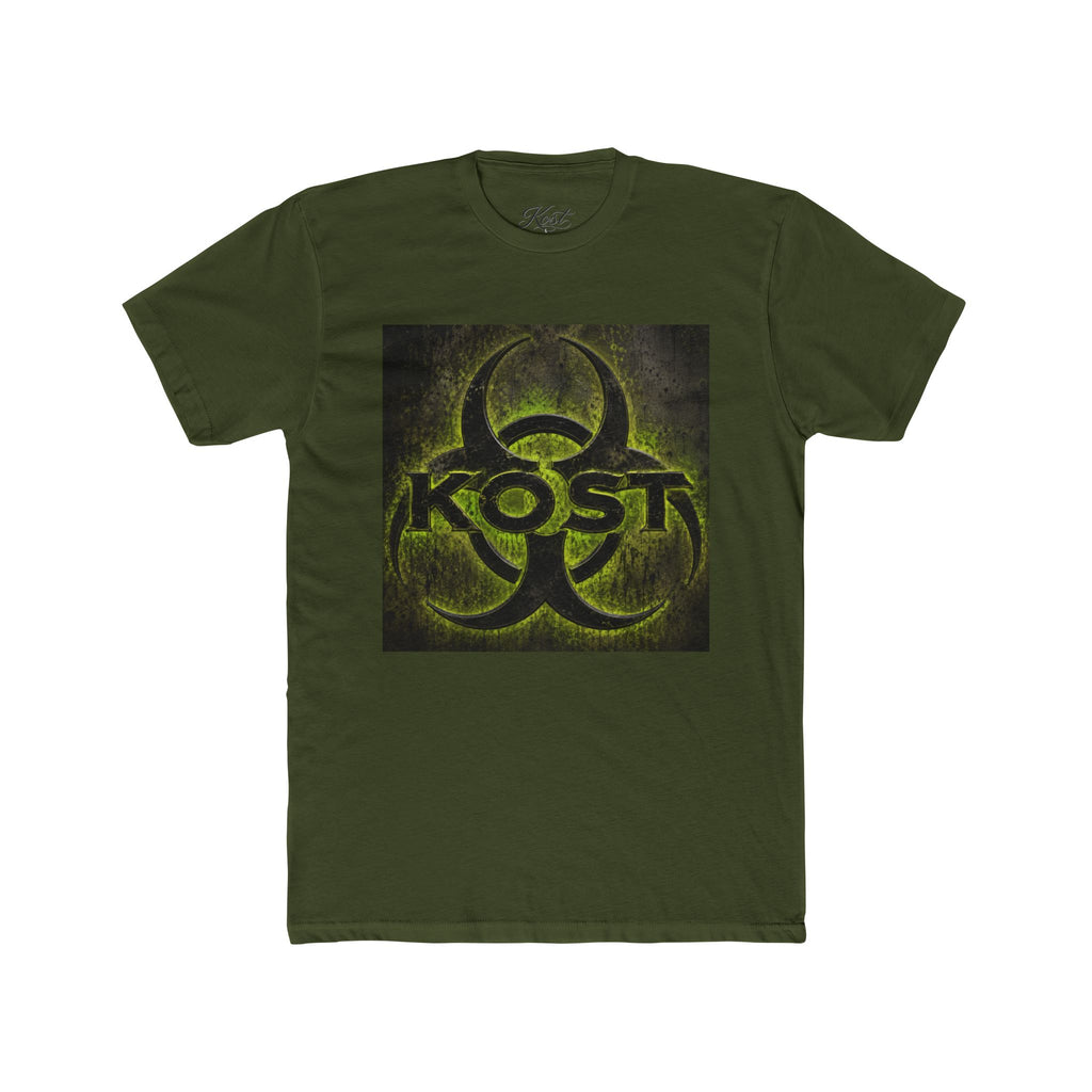 Biohazard KOST Graphic Tee — Distressed Neon Toxic Logo T-Shirt