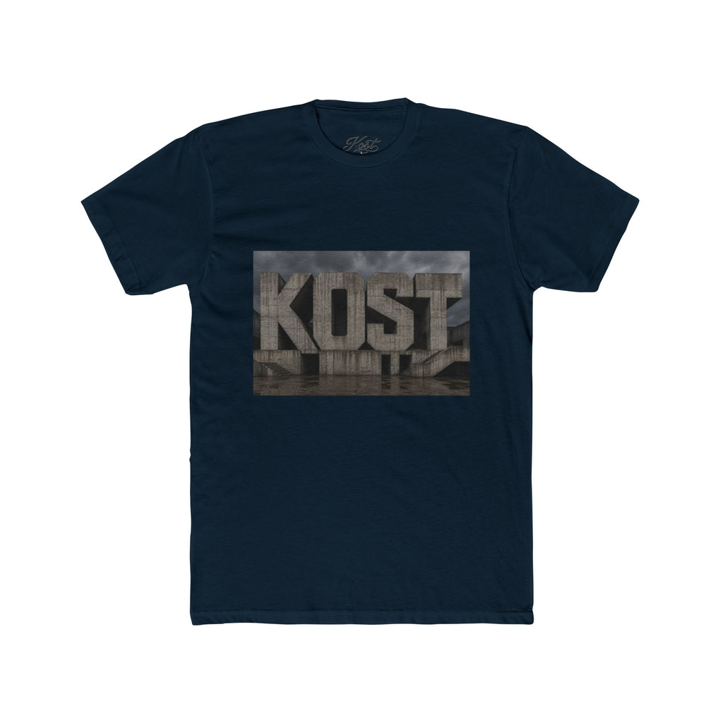 KOST Concrete Wall Graphic Tee — Urban Industrial Streetwear T-Shirt