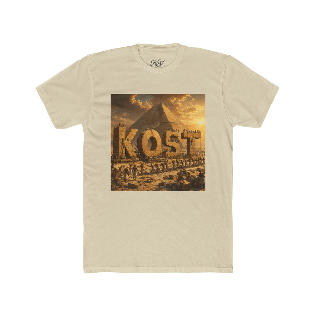 Egyptian Pyramid Graphic Tee - 'KOST' Vintage Desert Scene