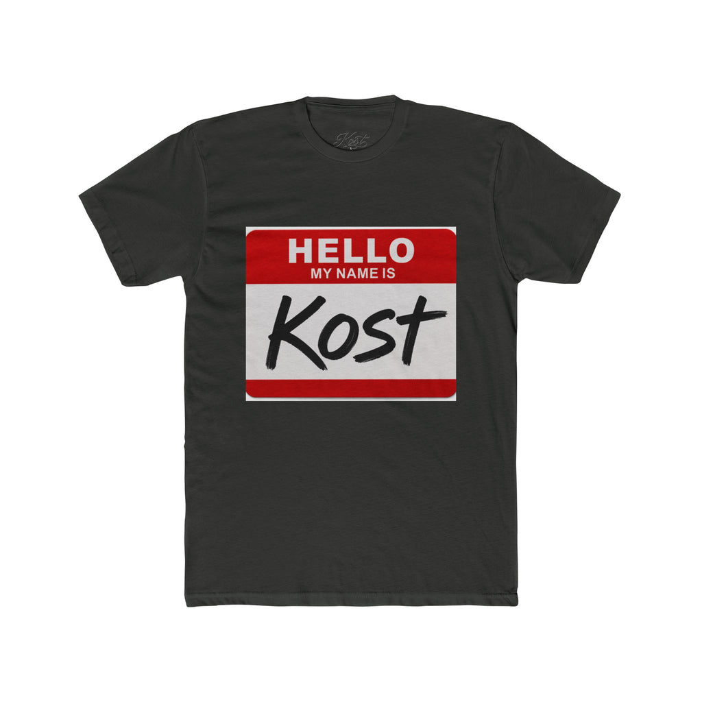Hello My Name Is Kost T‑Shirt — Name Tag Graphic Tee