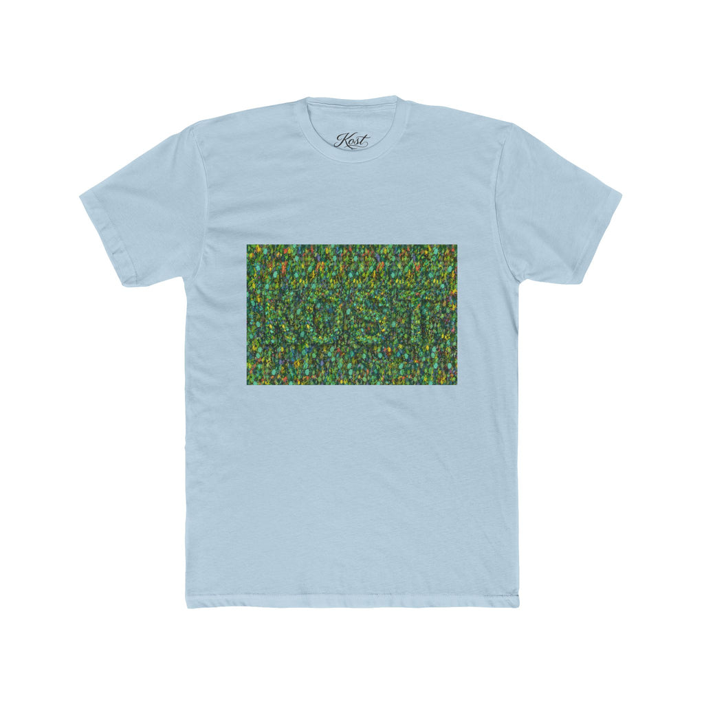 Abstract Mosaic Green Pattern T‑Shirt