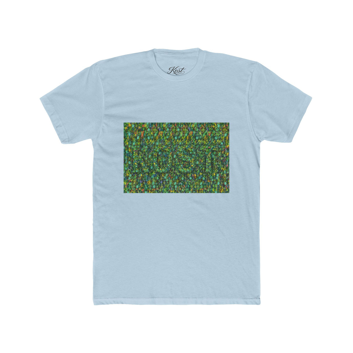 Abstract Mosaic Green Pattern T‑Shirt