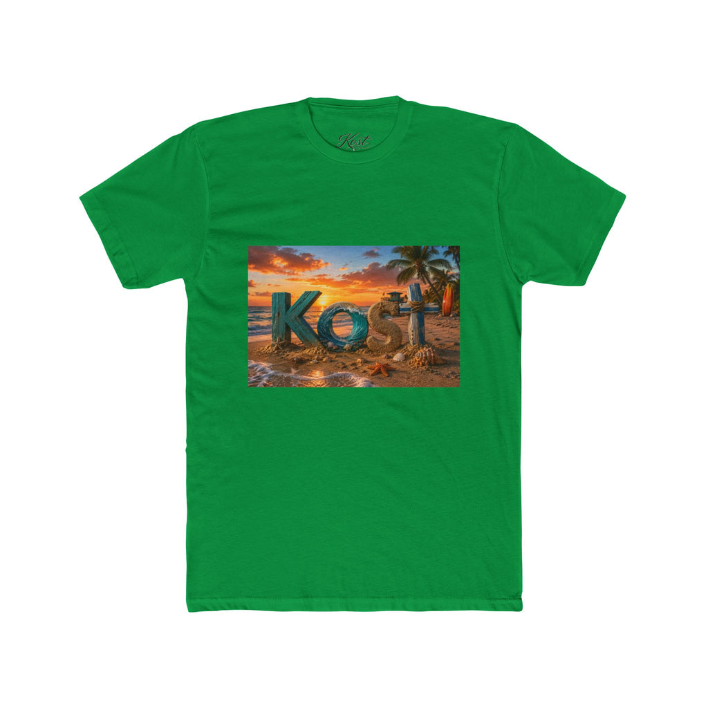 T-Shirt — 'Kost' Tropical Beach Sunset Graphic Tee