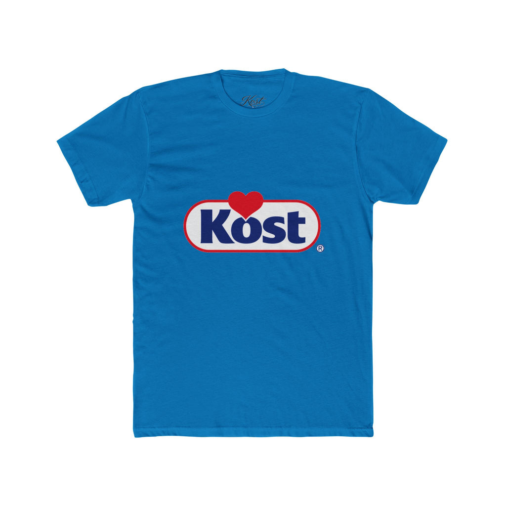 Kost Logo Heart Graphic Tee — Retro Brand-Inspired Cotton T-Shirt