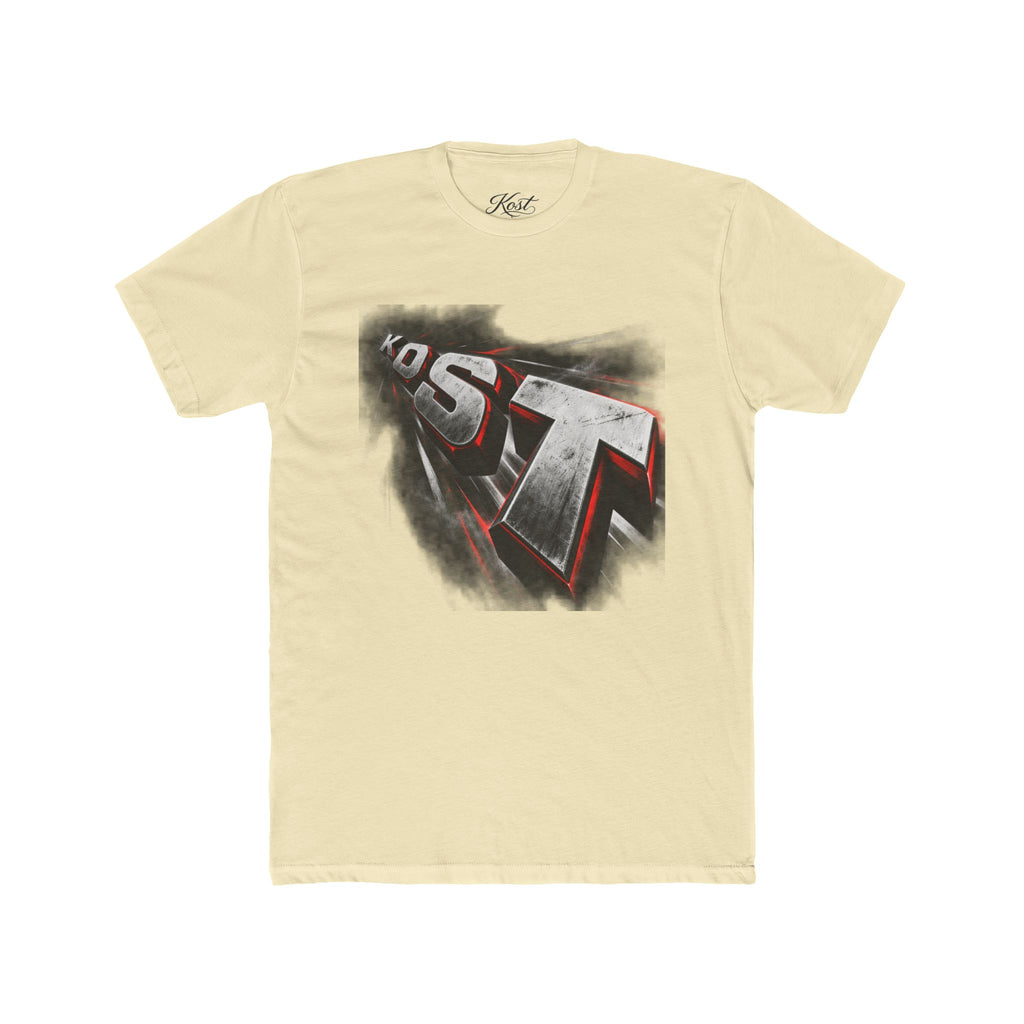 Retro 3D Text Graphic Tee — 'EST' Streetwear Shirt