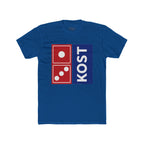 KOST Domino Logo Tee — Retro Red & Blue Graphic T-Shirt