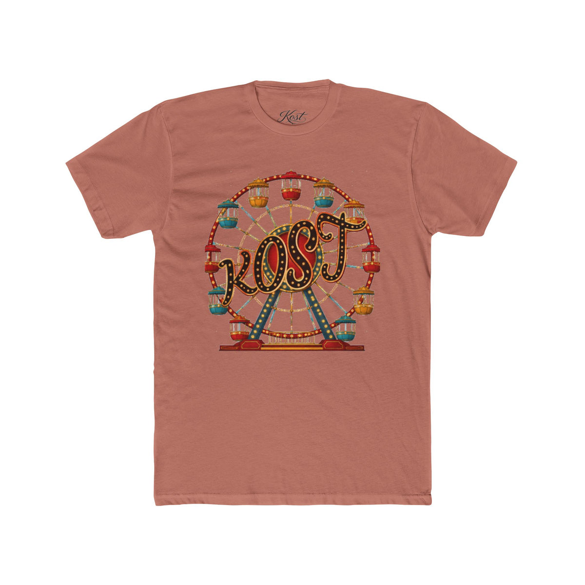 Vintage Ferris Wheel Amusement Park Cotton Tee